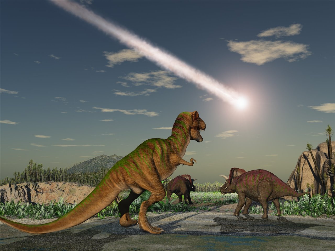 ¿Un asteroide acabó con la vida de millones de dinosaurios?.